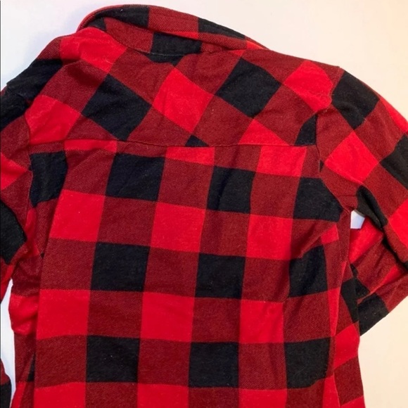 Red And Black Buffalo Plaid Flannel - Picture 4 of 8